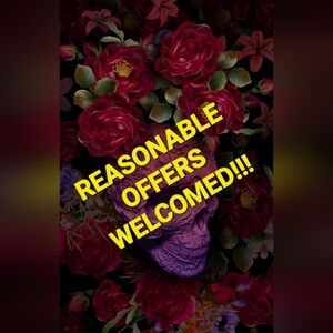 REASONABLE OFFERS WELCOMED